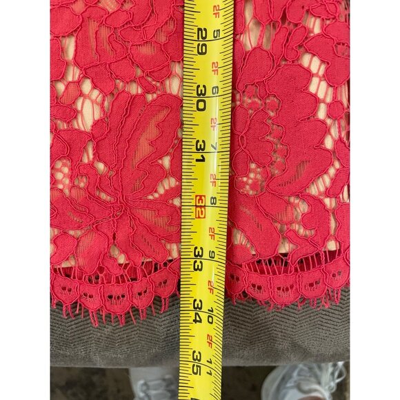 Eliza J Andressa Pink Lace Knee Length Lined Dress Sz 10 - Picture 13 of 13